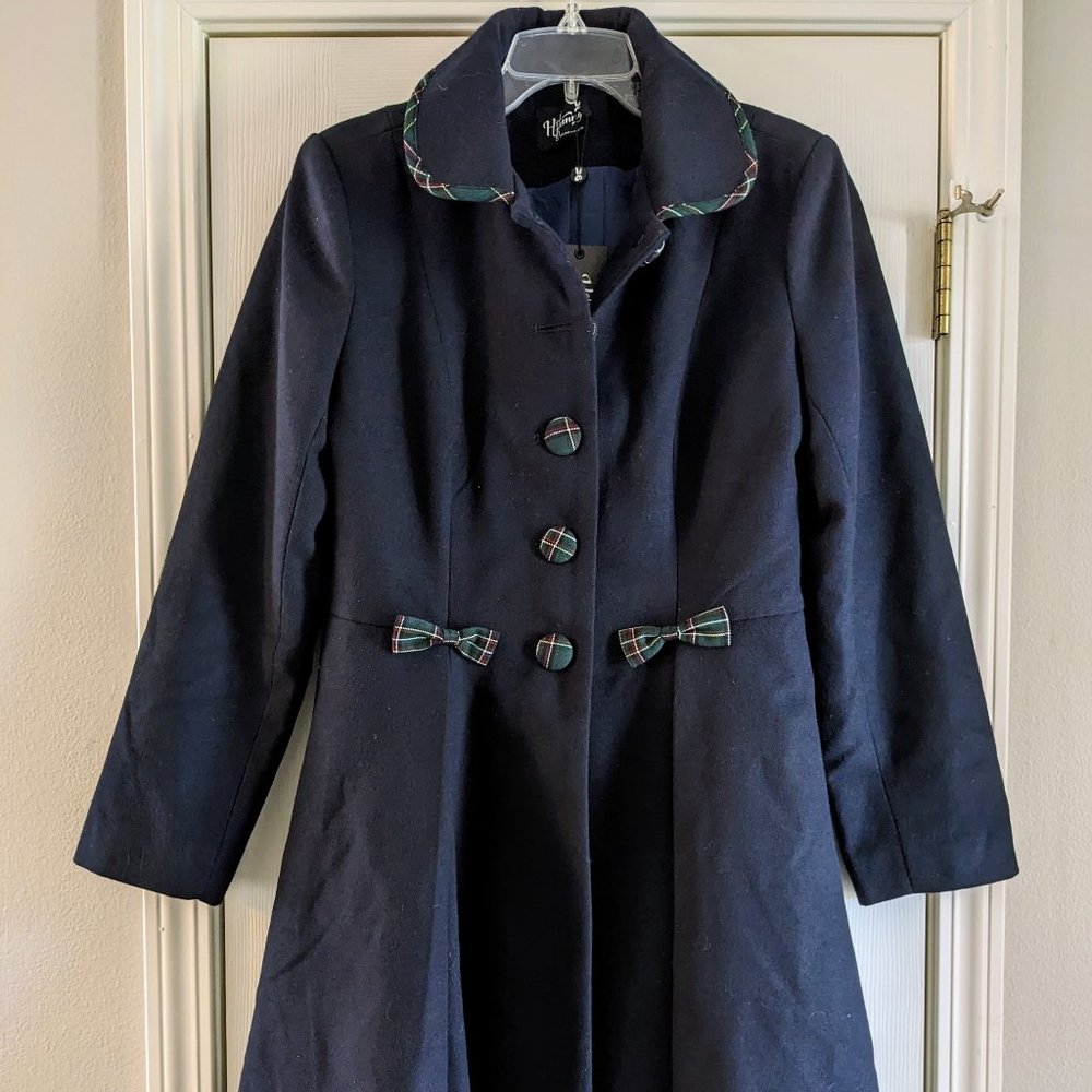 Hell Bunny Tiddlywinks Coat - Vintage-inspired